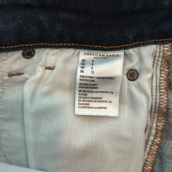 American Eagle Hi Rise Shortie Size 8 - Picture 5 of 5